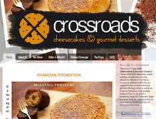 Tablet Screenshot of crossroadscheesecakes.com